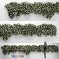 Modern plant wall hanging basket green plant wall 3d model