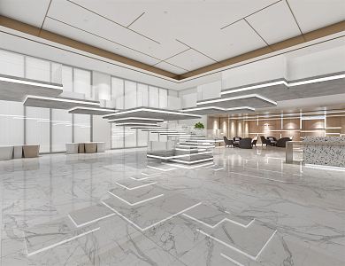 Modern Hall Reception Hall 3d model