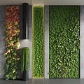 Vertical Living Plant Wall Design With Colorful Foliage And Hanging Greenery In Modern Indoor Space