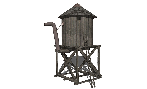 Modern Water Tower Water Tower Water Tank Water Tank High Tower 3d model