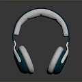 Modern Teal and White Over Ear Headphones With Comfortable Ear Pads Design