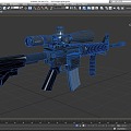 AR4 Rifle, Rifle, Submachine Gun, Machine Gun, Machine Gun, Carbine, Gun, Low Face, Low Model, Simple Model, Film and Television Realism 3d model