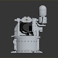 Turret Turntable Railgun Sci-fi Tower Defense Game Tower Defense Sci-fi Turret Game Turret Game Battery 3d model