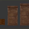 Wooden Furniture Collection With Arched Top Bookshelves And Small Drawer Cabinet
