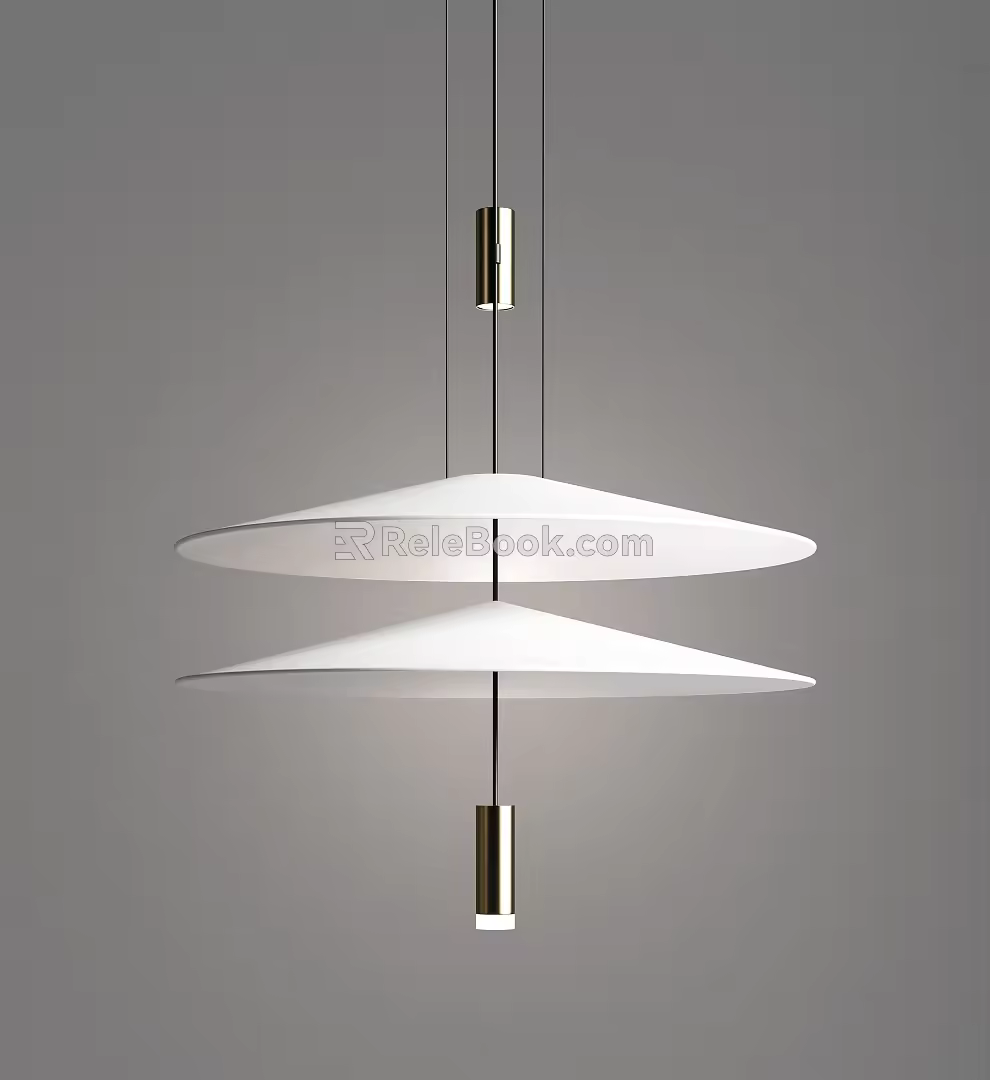 Modern chandelier 3d model