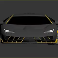 Sleek Silver Sports Car With Yellow Accents And Modern Aerodynamic Design