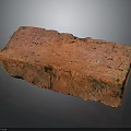 Natural Red Brick With Rough Surface And Classic Texture For Construction 3d model