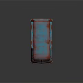Rusty Blue And Red Vintage Truck With Open Bed Retro Design