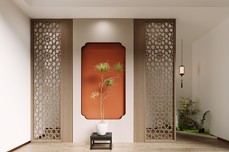 Screen Partition Entrance Screen 3d model