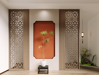 Screen Partition Entrance Screen 3d model