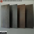 Metal Plates With Various Colors And Textured Surfaces Arranged Together