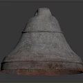 Shiny Metallic Household Item With Conical Shape And Red Base