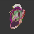 Modern Helmet Sci-Fi Helmet Alien Helmet High-Tech Helmet 3d model