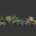 Heavy Duty Functional Tanker Truck With Large Storage Tank And Multiple Wheels