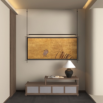 New Chinese Abstract Hanging Painting 3d model