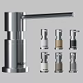 BLANCO Modern Stainless Steel Bathroom Accessories with Assorted Color Soap Dispensers