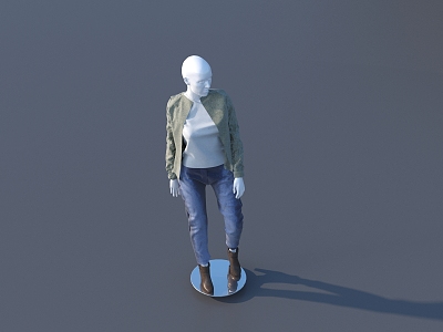 Modern Model Clothing Model 3d model