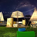 2024 Laoshan Beer Snow Beer Comfortable Outdoor Music Festival Night Scene