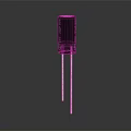Black Cylindrical Household Item With Metal Pins For Daily Use Applications