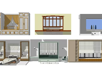 Modern Bay Window 3d model