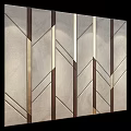Modern soft bag soft bag background wall 3d model