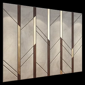 Modern soft bag soft bag background wall 3d model