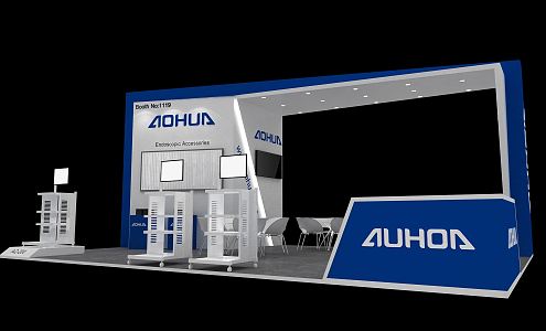 Modern Exhibition Booth 3d model