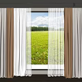 Curtains 3d model