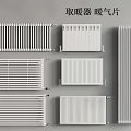 Different Types Of Home Heating Radiators With White Finishes And Designs