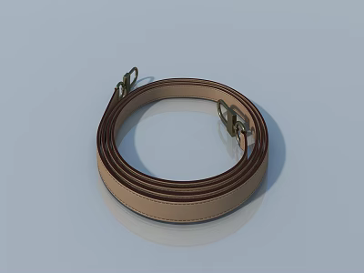 Brown Hinged Swing Door With Metal Hardware And Smooth Surface Finish 3d model