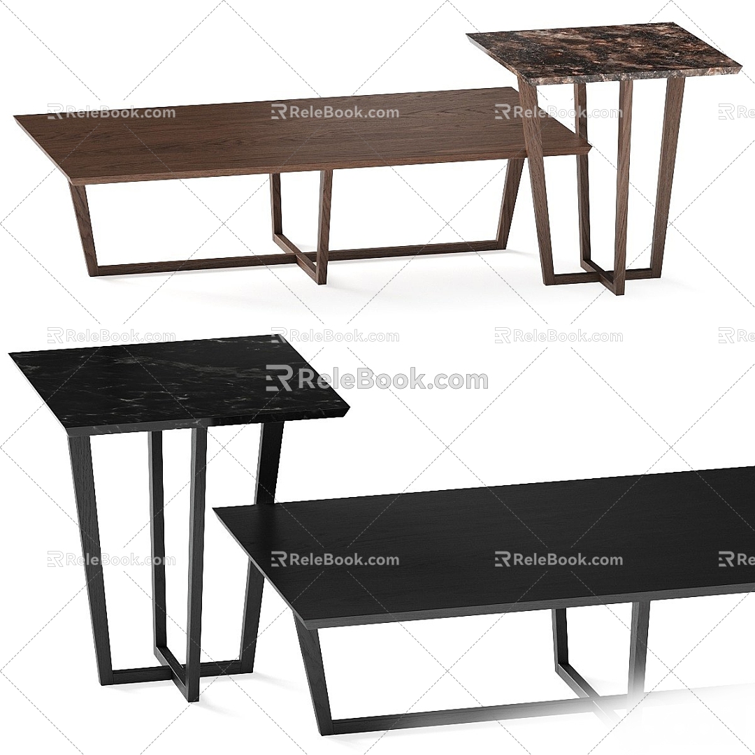 Modern Side Table Coffee Table 3d model