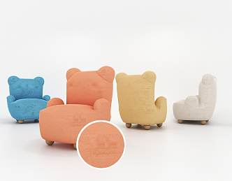 Modern Sofa Chair Sofa Panda Sofa Cute Sofa Art Sofa 3d model