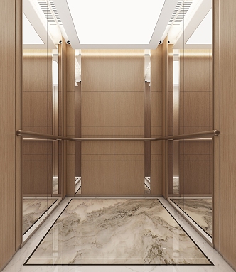 Elevator Car Elevator Car Interior Elevator Hall Elevator Interior 3d model