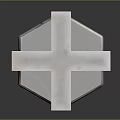 Classic Weapon With Wooden Handle And Metal Blade Featuring Holes On Dark Background