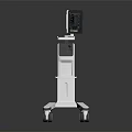 Mobile Medical Cart With Digital Display Screen And Rolling Wheels For Healthcare Workstations