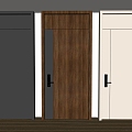 Modern Minimalist Entry Door Anti-theft Door Top Single Door Sub-mother Door Door Password Door 3d model