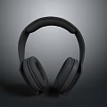 Black Over Ear Headphones Electronic Audio Device With Comfortable Design And Modern Look