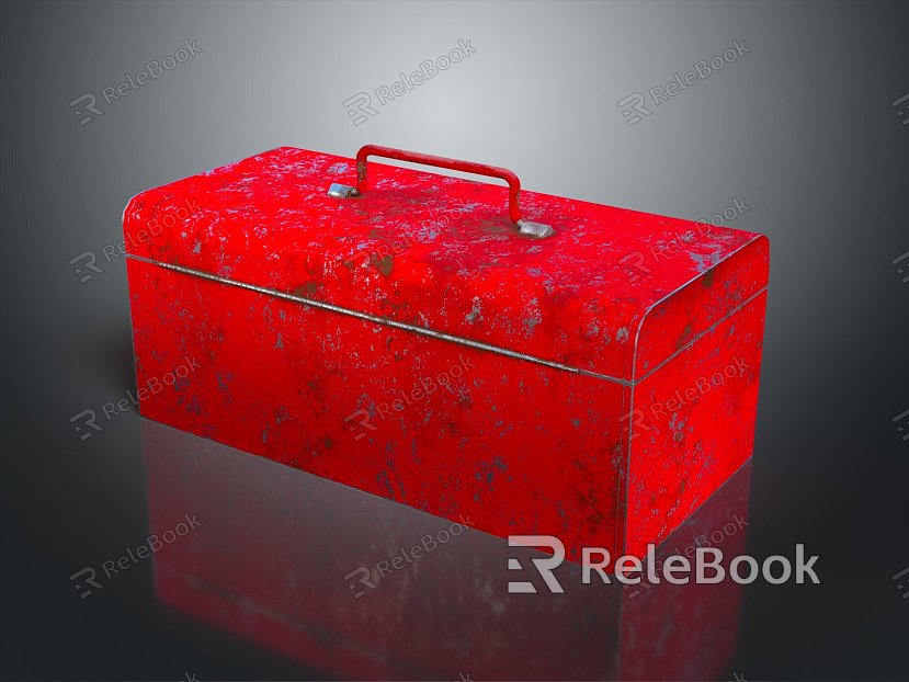 Industrial LOFT toolbox iron box iron box iron trunk model