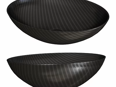 Black Carbon Fiber Textured Washbasin Modern Design For Bathroom Decor Ideas 3d model