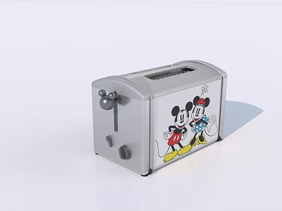 Cute Kitchen Appliance Toaster With Mickey And Minnie Cartoon Design 3d model