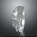 Elegant Sterling Silver Ring With Intricate Carved Female Figures Fashion Accessory