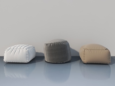 Sofa Stool Fabric Sofa Stool Lazy Sofa 3d model