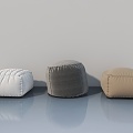 Sofa Stool Fabric Sofa Stool Lazy Sofa 3d model