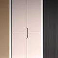 Modern Wardrobe Doors in Various Colors with Sleek Handles and Contemporary Wood Grain Patterns