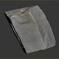 Natural Stone Cube Block With Textured Surface And Measuring Ruler For Building Material