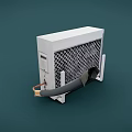 GREE Air Conditioner Fan Outdoor Unit with Copper Tube and Black Hose