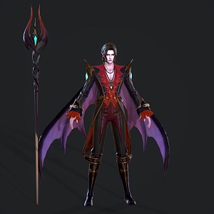 Vampire Game Role Man Warrior 3d model