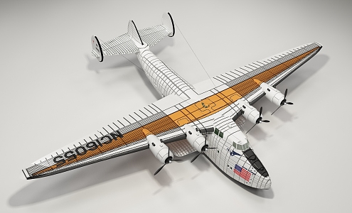 modern aircraft 3d model