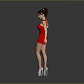 Modern Woman Model Female Model Magazine Model Cover Model 3d model