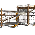 Modern Amusement Facilities Unpowered Development Training Comprehensive 3d model